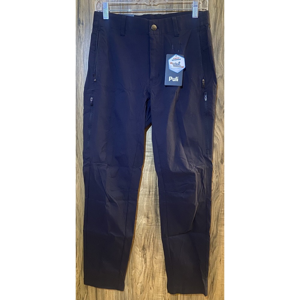 SZ 30 PULI Men's Golf Pants Slim Fit Stretch Tapered, Navy